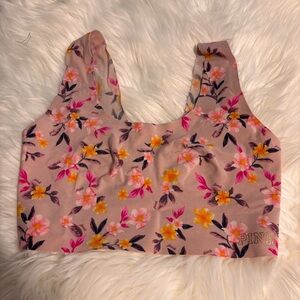 PINK Victoria's Secret Floral Yoga Sports Bra Size Small GUC